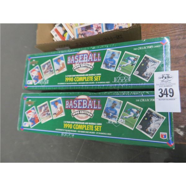 2-Upper Deck 1990 Complete Baseball Card Set Sealed Box - 2 X $