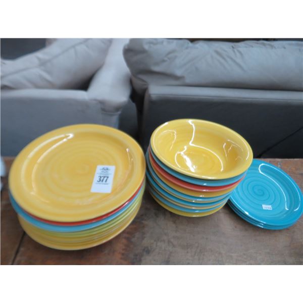 Citrus Grove Colored Dishes