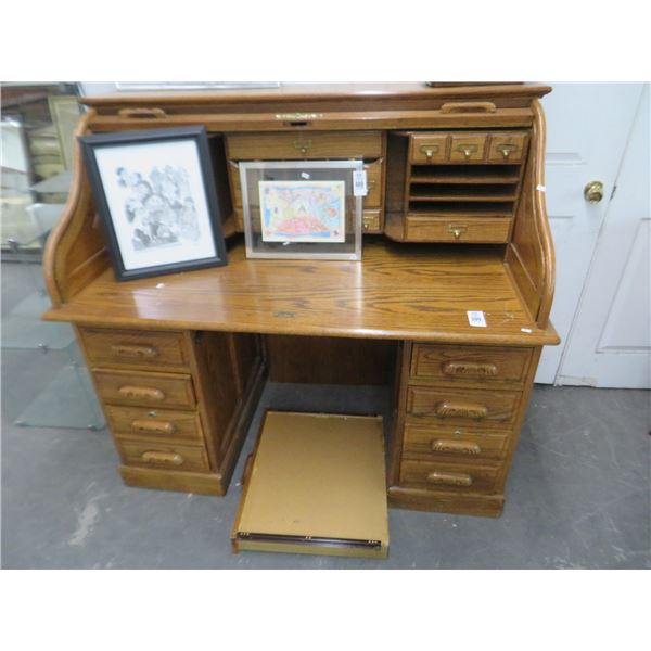 Oak Rolltop Desk