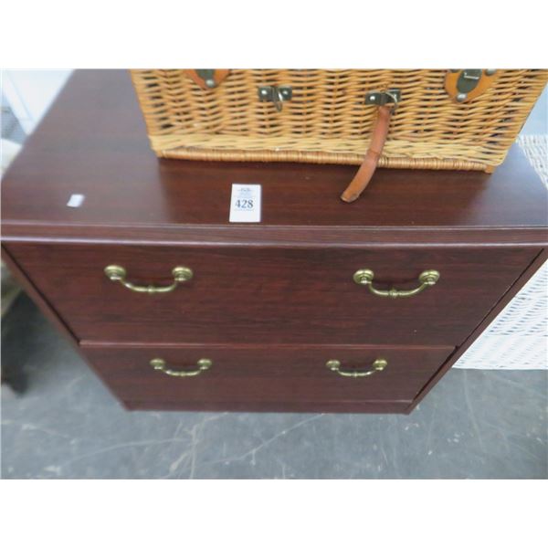 Cherry 2 Drawer Lateral File