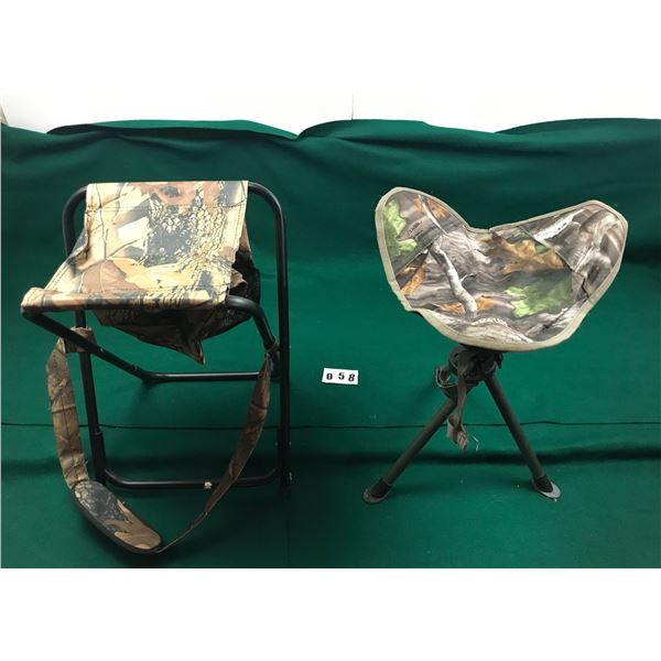 Portable folding hunting seats