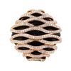 Image 2 : 1.65 ctw Diamond and Onyx Ring - 18KT Rose Gold