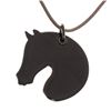 Image 3 : Hermes Pink White Tatersale Horse PM Necklace