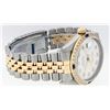 Image 4 : Rolex Mens 2 Tone White Diamond & Sapphire 36 Datejust Wristwatch