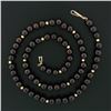 Image 4 : 14k Gold Vintage 8.2mm Red Garnet & 3.9mm Gold Bead Strand 22" Necklace