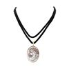 Image 2 : Black Mother of Pearl Cameo Pendant - 14KT Yellow Gold