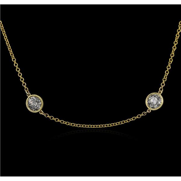 14KT Yellow Gold 4.87 ctw Diamond Necklace