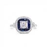 Image 3 : Vintage Style Engagement Ring .61 ctw center