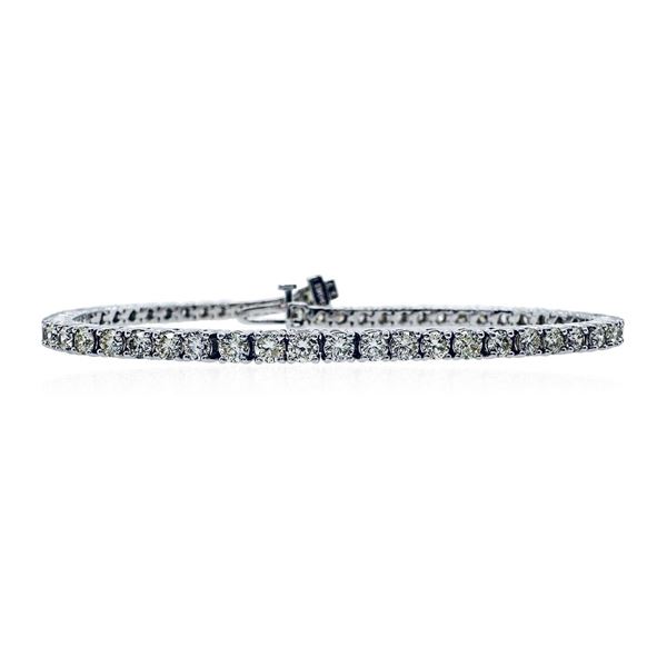 4.65 ctw Diamond Tennis Bracelet - 14KT White Gold