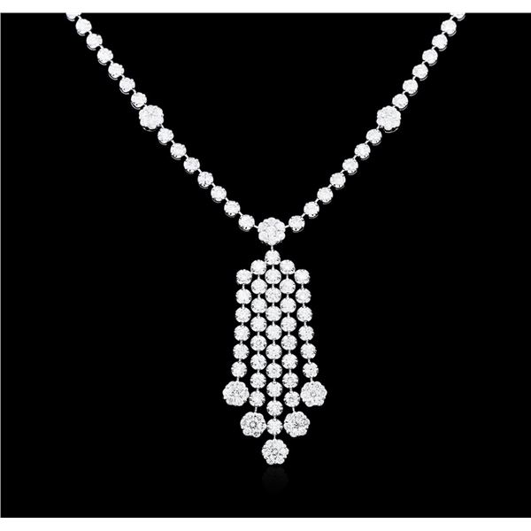 14KT White Gold 4.81 ctw Diamond Necklace