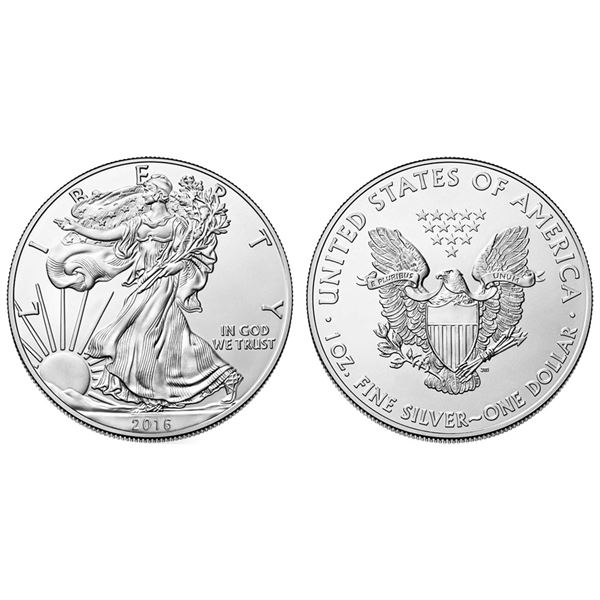 2016 American Silver Eagle .999 Fine Silver Dollar Coin