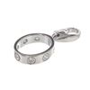 Image 3 : Cartier White Gold 18K Diamond Love Ring Charm Set