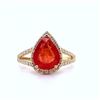 Image 3 : 18k Orange Sapphire Ring