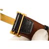 Image 8 : Hermes Gold Blue Brown Skinny H Belt