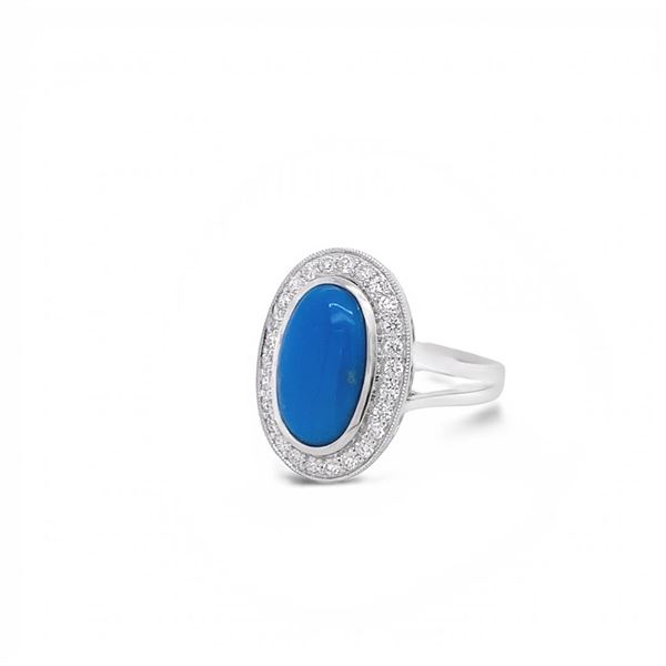 14K Turquoise Ring 2.60 ct