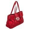 Image 2 : Fendi Red Leather Zucca Mama Baugette Shoulder Bag