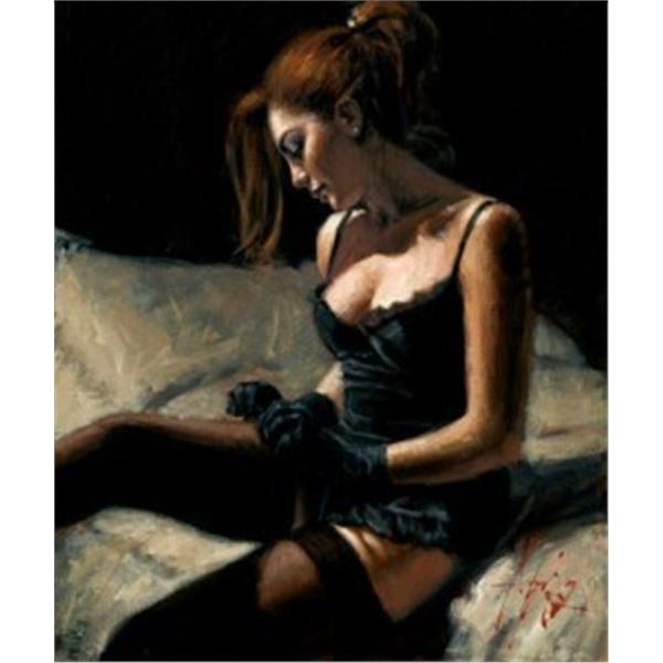 Paola on Bed II by Fabian Perez