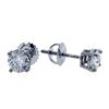Image 2 : 1.04 ctw Diamond Stud Earrings - 14KT White Gold