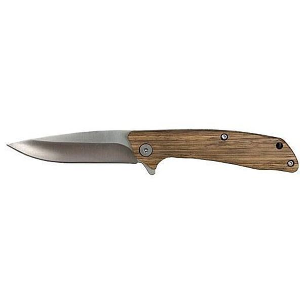 ABKT ROPER JR. OUTLAW 3" BALL BEARING FOLDER ZEBRAWOOD HNDLS