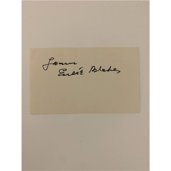 Eubie Blake original signature