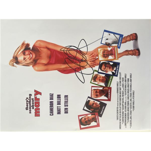 There's something about Mary Cameron Diaz signed photo
