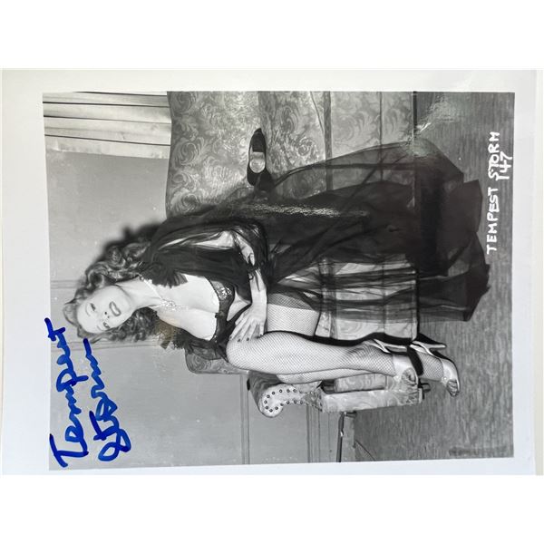 Tempest Storm signed original photo