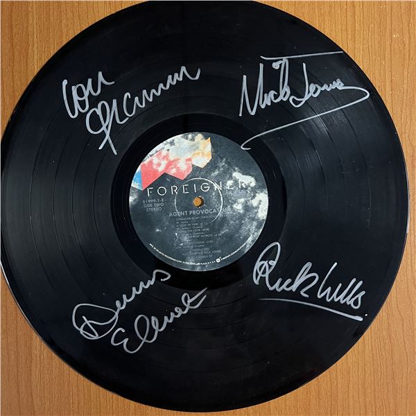 Foreigner Agent Provocateur signed album