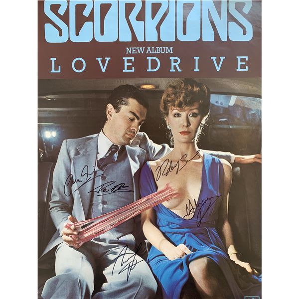 Scorpions "Lovedrive" signed Poster