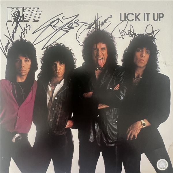 Kiss Lick it Up signed album