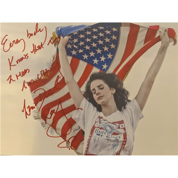 Lana Del Rey signed photo