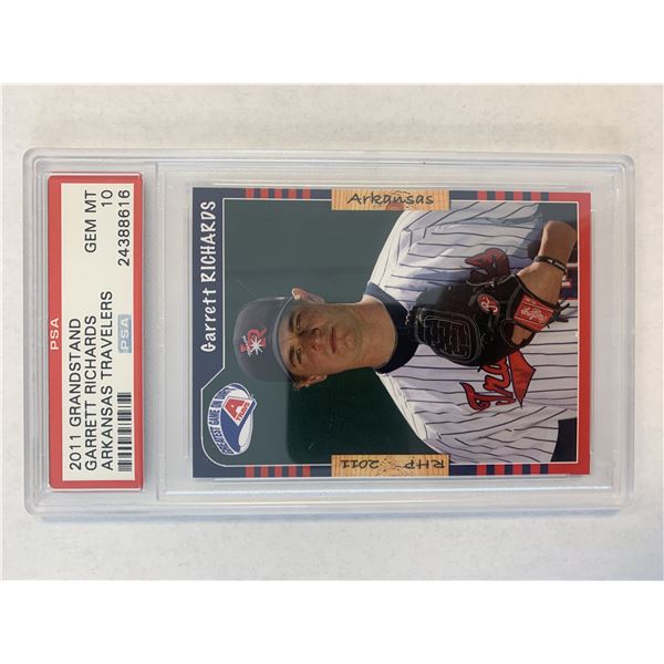 Garrett Richards 2011 Grandstand baseball card PSA 10