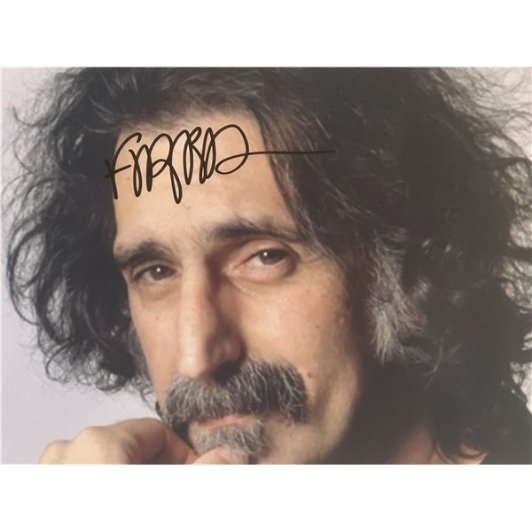 Frank Zappa signed photo