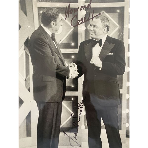 Frank Sinatra and Howard Cosell signed photo
