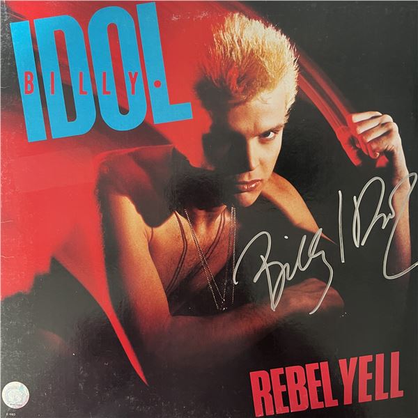 Billy Idol signed "Rebel Yell" album