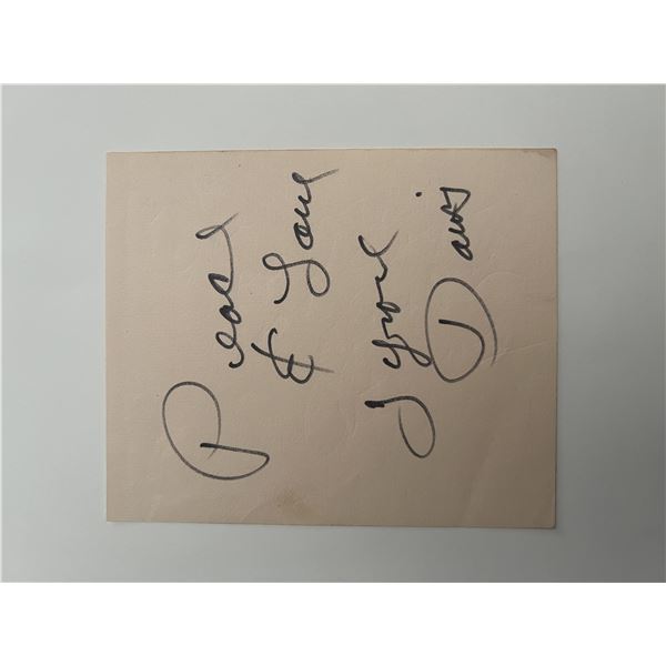 Tyrone Davis Peace & Love original signature