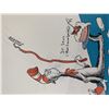 Image 1 : Dr. Seuss signed double book page- Rare