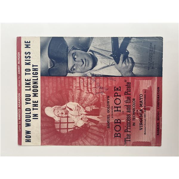 Bob Hope signed sheet music