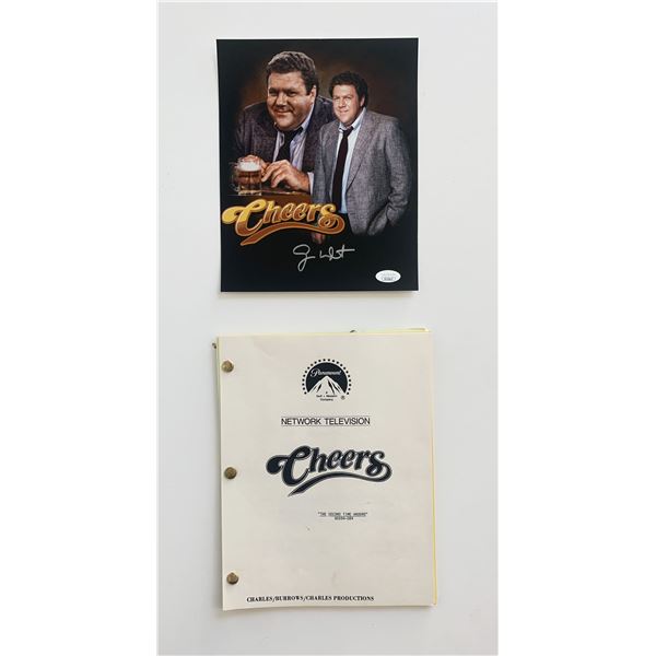Cheers George Wendt signed photo & script