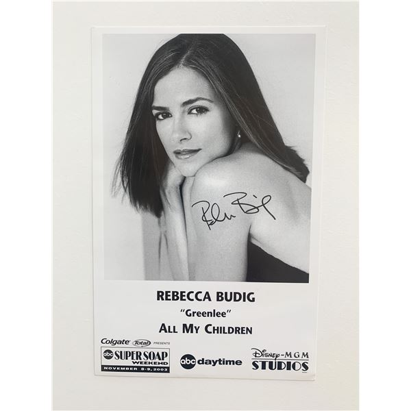 Rebecca Budig signed photo