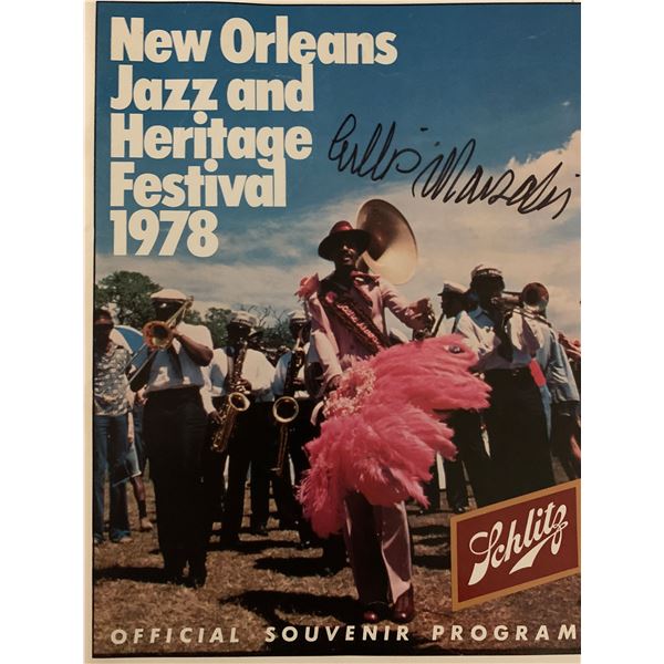 Ellis Marsalis Jr. signed souvenir program