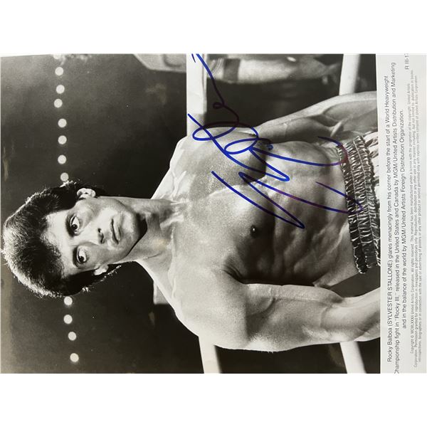 Rocky Sylvester Stallone signed photo. GFA authenticated