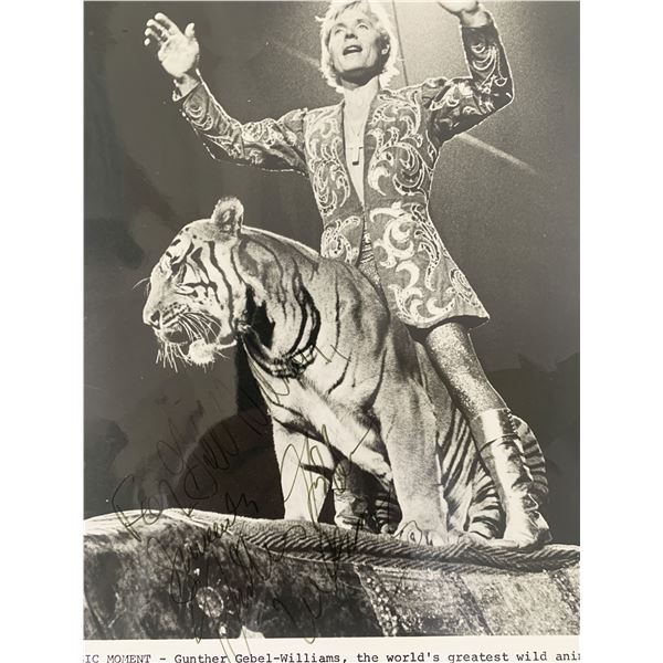 Ringling Brothers Circus Gunther Gebel-Williams signed photo