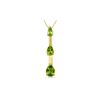 Image 1 : Genuine 1.71 ctw Peridot Necklace 14KT Yellow Gold - REF-27N5R