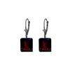 Image 1 : Genuine 13 ctw Garnet Earrings 14KT White Gold - REF-61W8Y