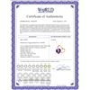 Image 2 : Genuine 3.2 ctw Amethyst & Diamond Necklace 14KT Rose Gold - REF-49X6M