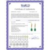 Image 2 : Genuine 2.15 ctw Emerald & Diamond Earrings 14KT Yellow Gold - REF-59Z6N