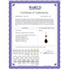 Image 2 : Genuine 2 ctw Garnet & Citrine Necklace 14KT Rose Gold - REF-24P3H