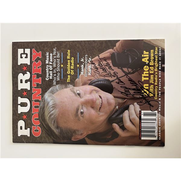 Jim Ed Brown signed magazine