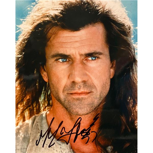 Braveheart Mel Gibson signed movie photo