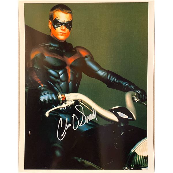Chris O'Donnell signed "Batman and Robin" movie photo